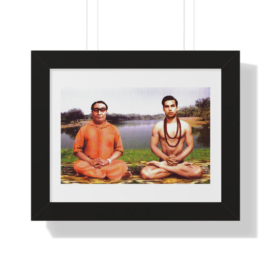 Bishnu & Bikram Framed Horizontal Poster