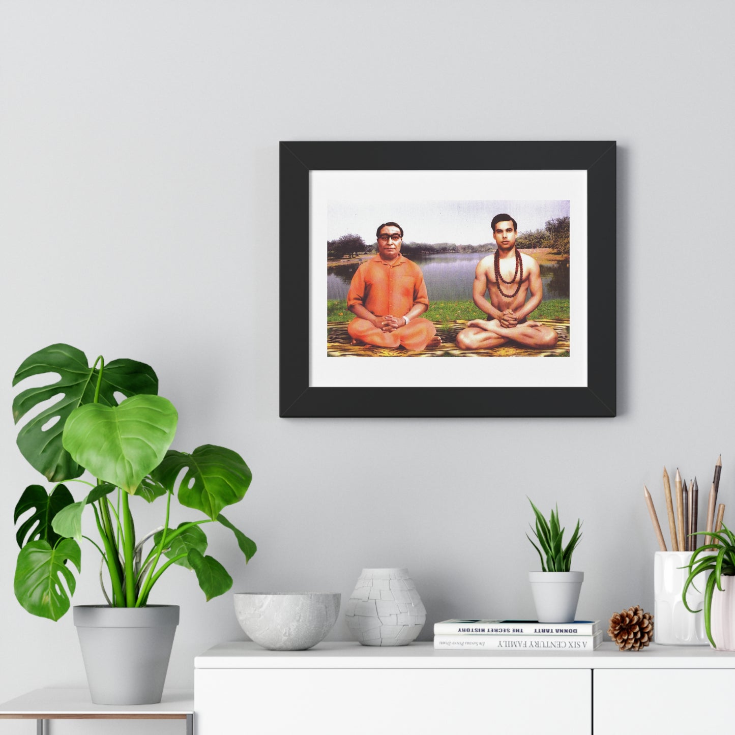 Bishnu & Bikram Framed Horizontal Poster