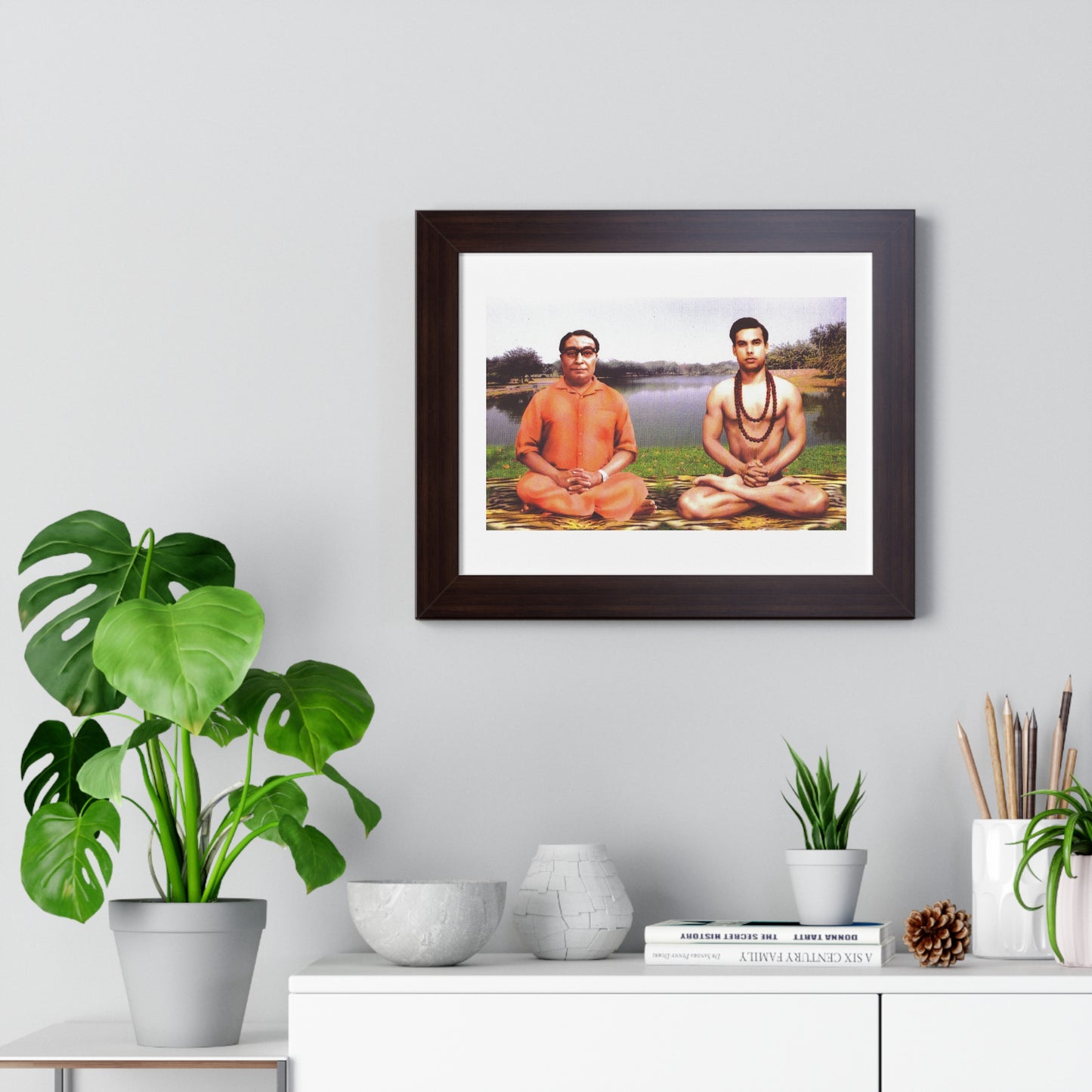 Bishnu & Bikram Framed Horizontal Poster